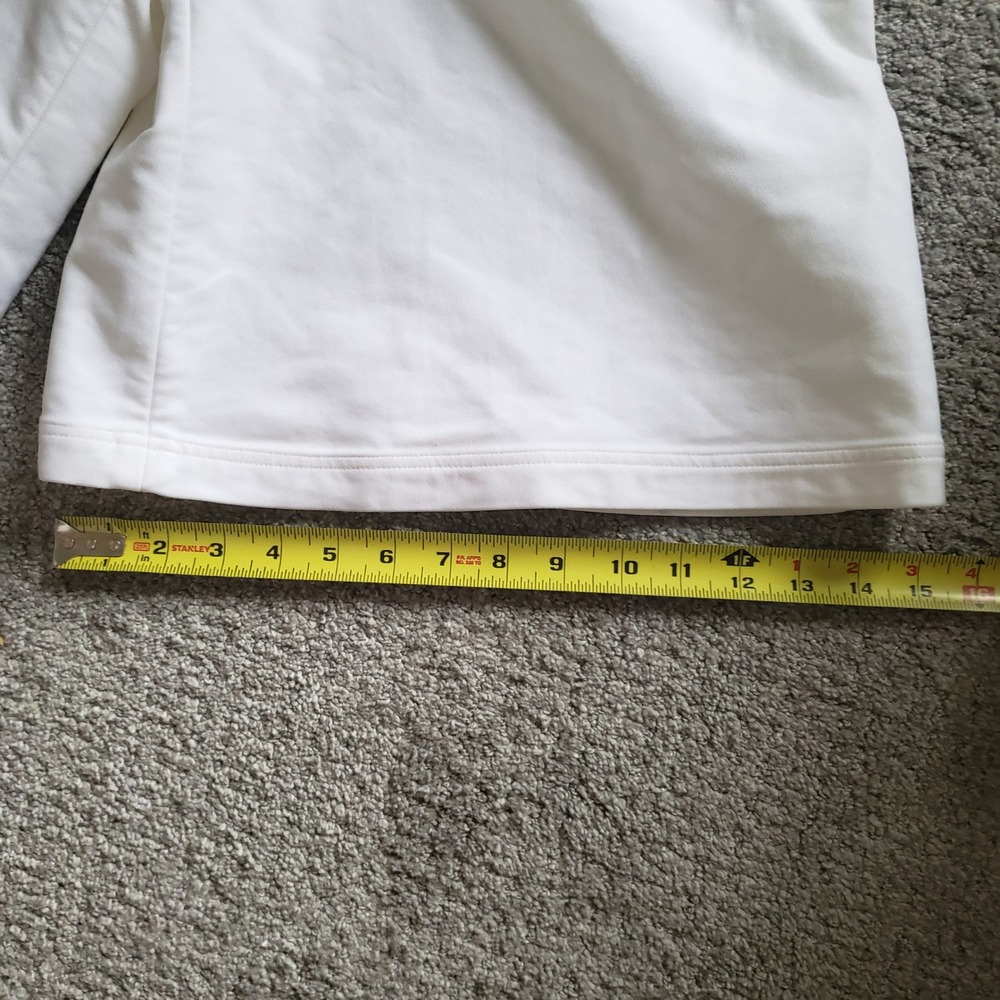 Rosie Assoulin Culottes Wide Leg Bermuda Shorts White Mid Rise Size 6 - Picture 4 of 11